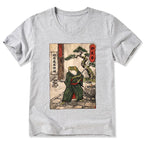 Kyoto-Lion Samurai Frog Training V-Neck Classic T-Shirt