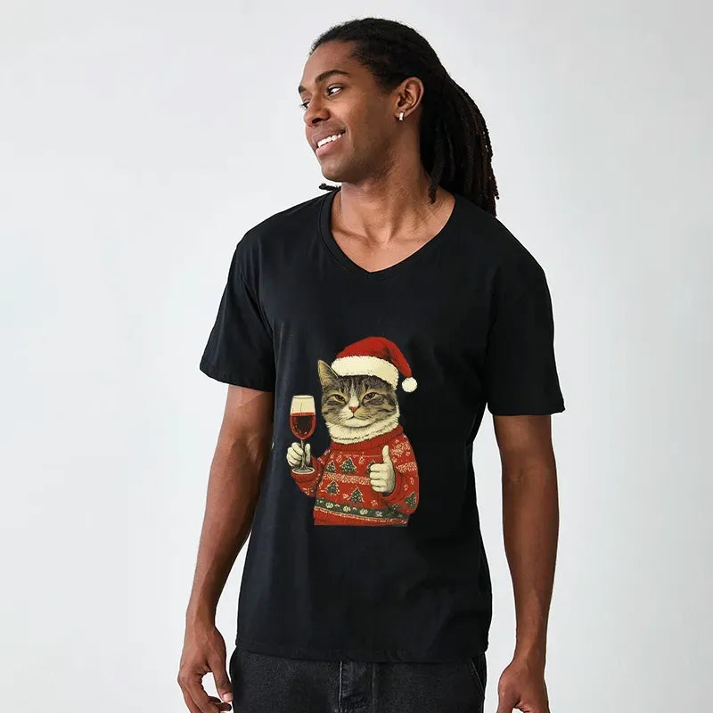 Classic v-neck tee for daily wear