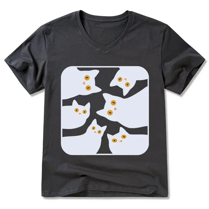 Trendy Japanese Cat Shirt for Daily Wear