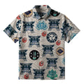 Kyoto-Lion Traditional Japanese Amulets Button-up Shirt