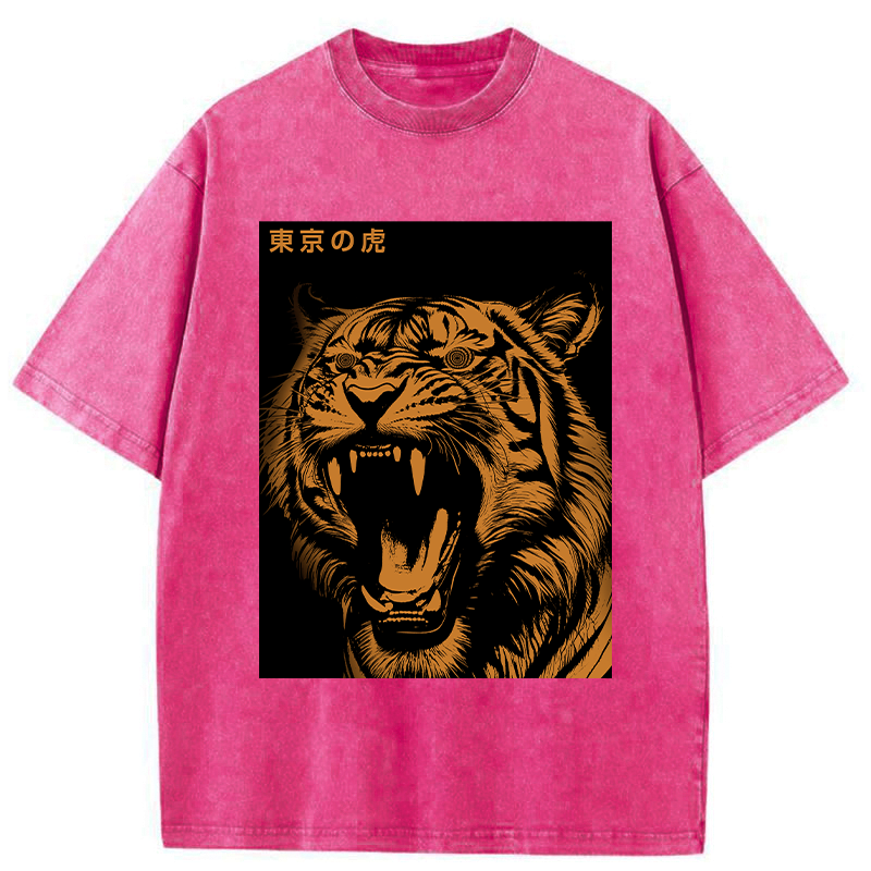 Japanese Vintage Washed Tiger T-Shirt