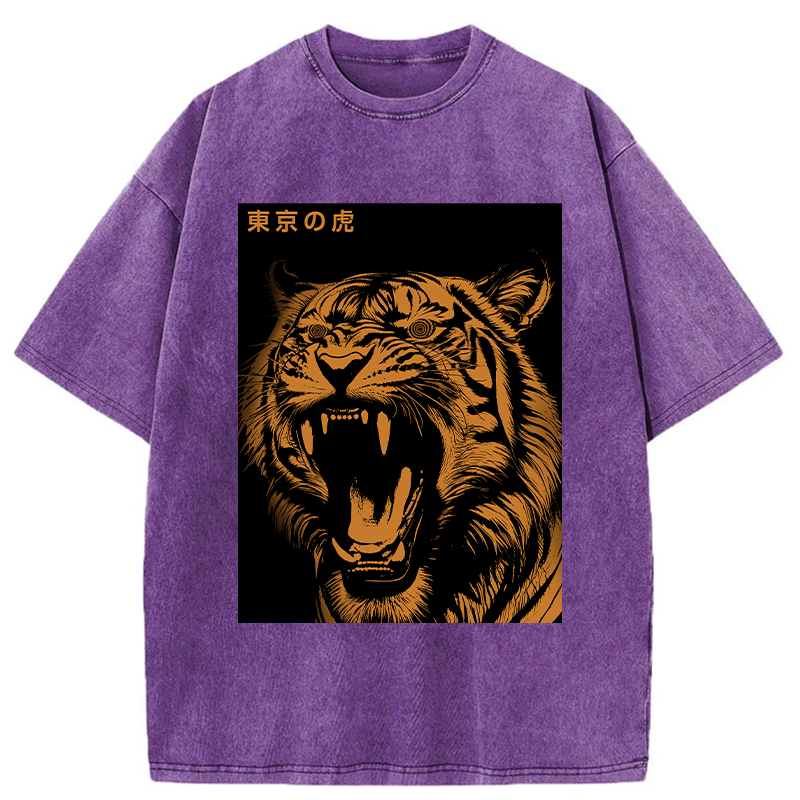 Japanese Vintage Washed Tiger T-Shirt