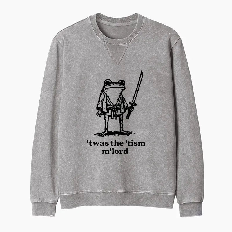 Unisex Washed Terry Sweatshirt Streetwear Style