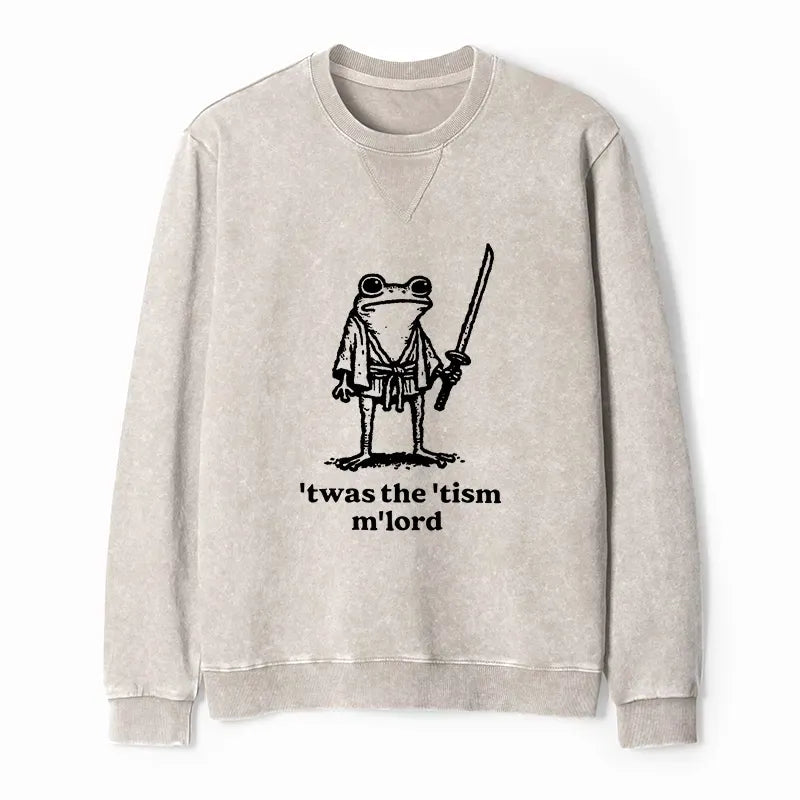 Unisex Washed Terry Sweatshirt Streetwear Style