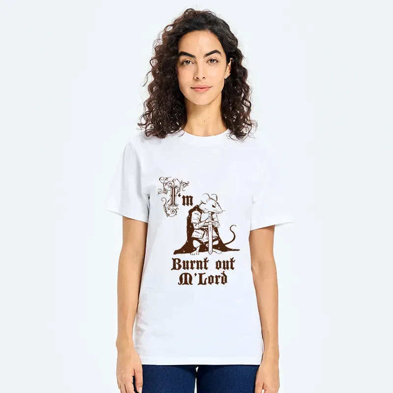 Kyoto-Lion tired mouse t-shirt for casual wear