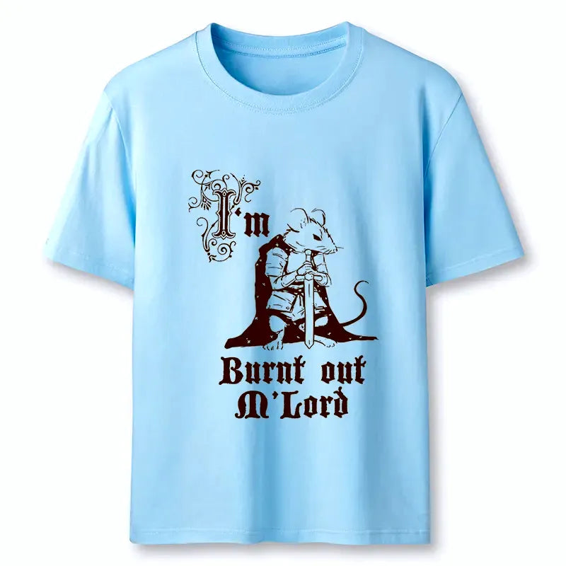 Kyoto-Lion tired mouse t-shirt for casual wear