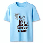 Kyoto-Lion tired mouse t-shirt for casual wear