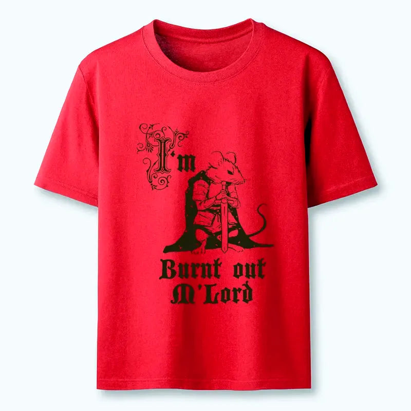 Kyoto-Lion tired mouse t-shirt for casual wear
