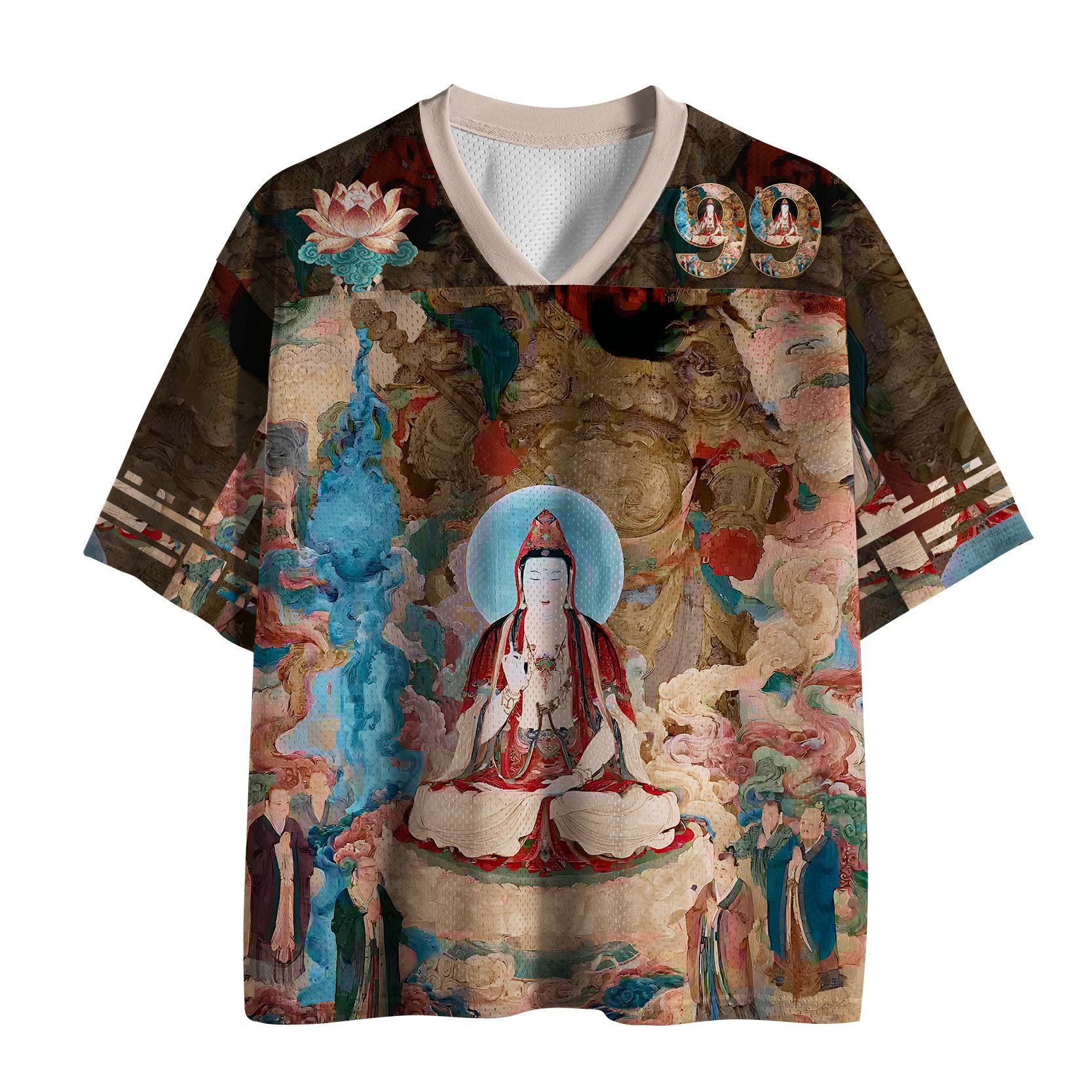 Kyoto Lion Mesh Jersey for Everyday Casual