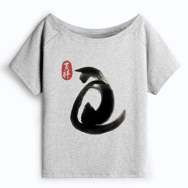 Soft Comfortable Japanese Cat T-Shirt