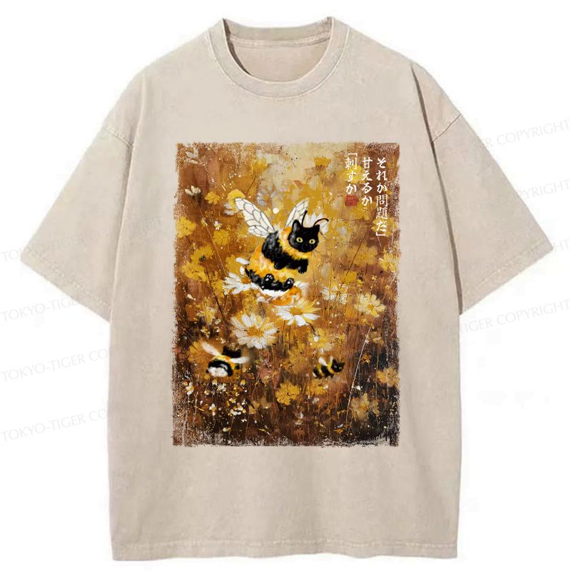 Vintage Ukiyo-e Cat T-Shirt for Casual Daily Wear