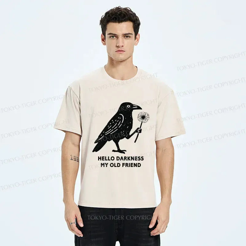 Japanese crow t-shirt for men