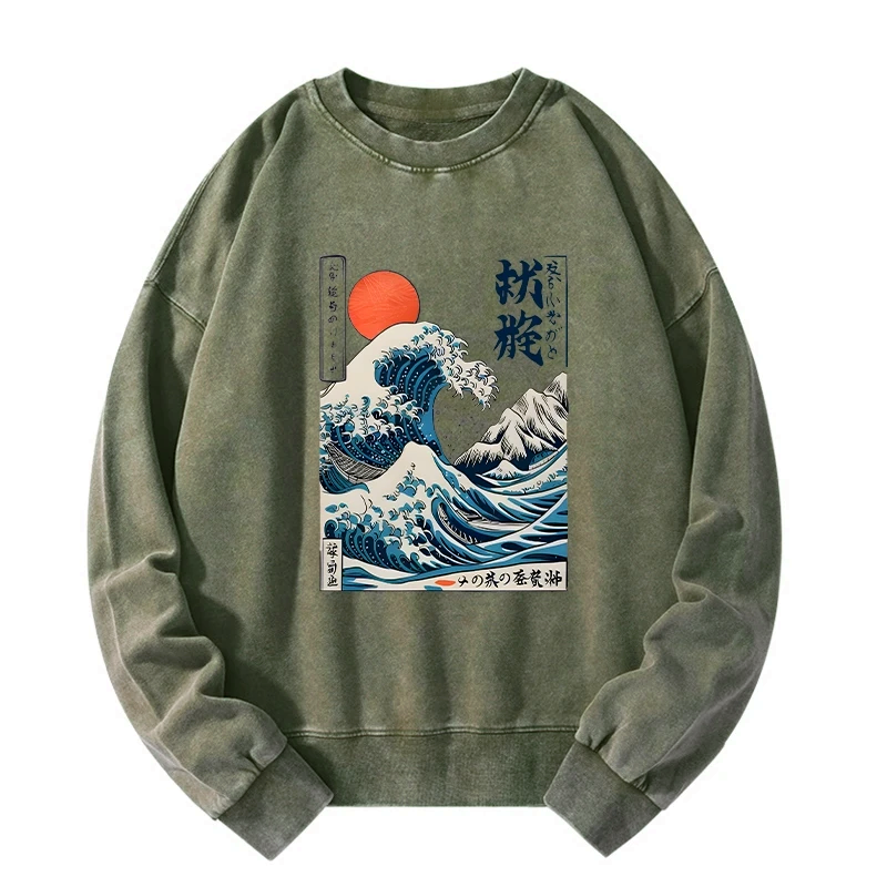 japanese ukiyo-e sweatshirt free shipping