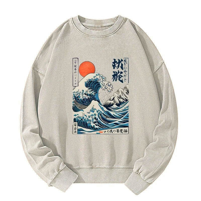 japanese ukiyo-e sweatshirt free shipping