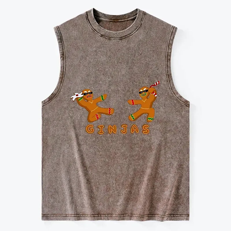 Gingerbread Ninja Tank Top Casual Summer