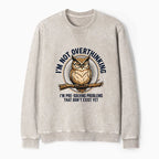 Kyoto-Lion Overthink Master Owl Washed Terry Sweatshirt