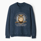 Kyoto-Lion Overthink Master Owl Washed Terry Sweatshirt
