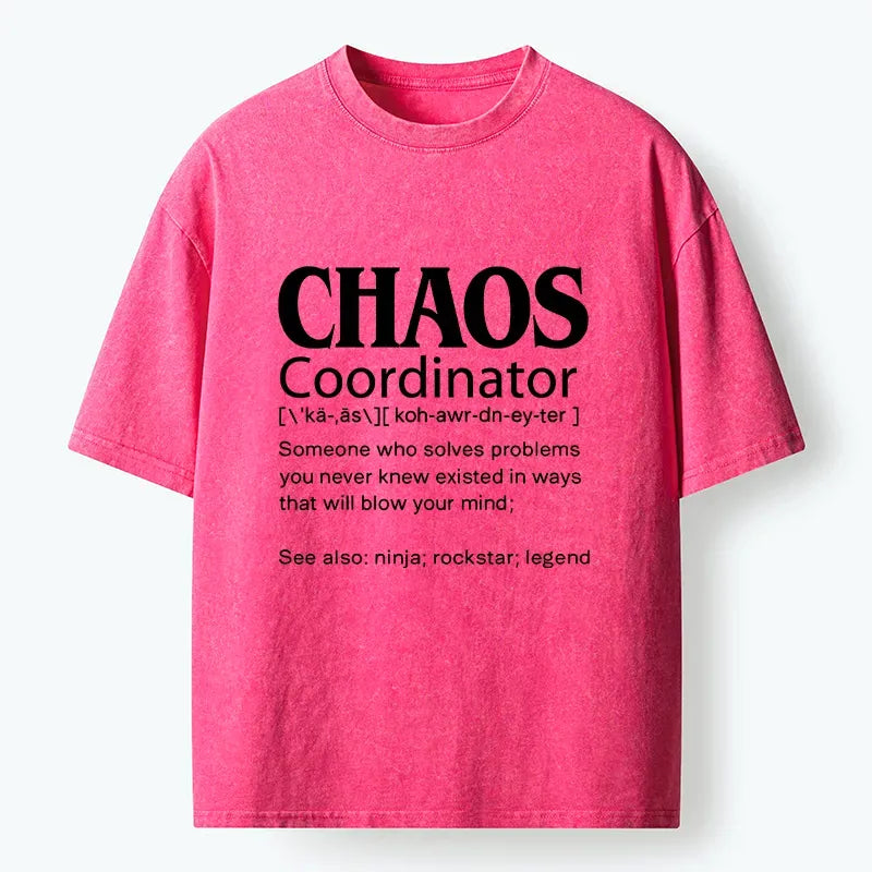 Kyoto-Lion Chaos Coordinator Washed T-Shirt
