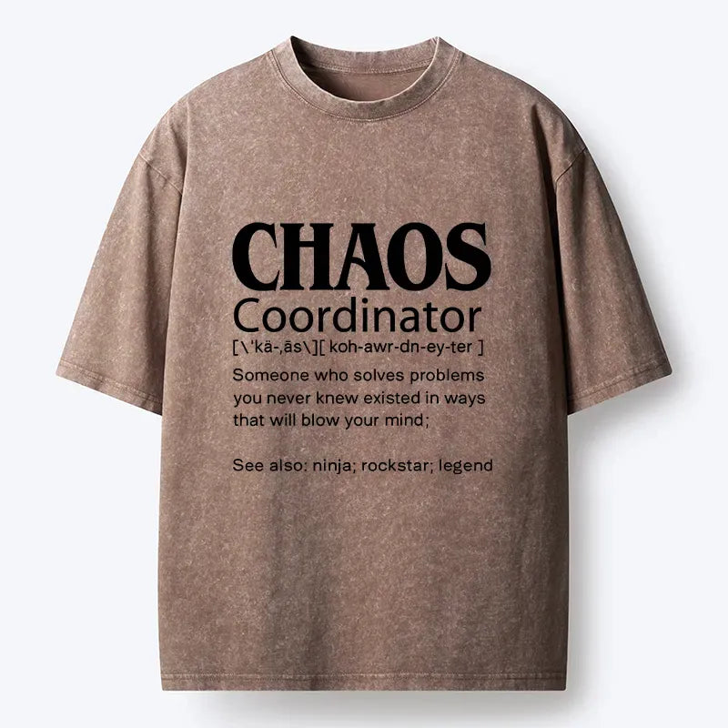 Kyoto-Lion Chaos Coordinator Washed T-Shirt