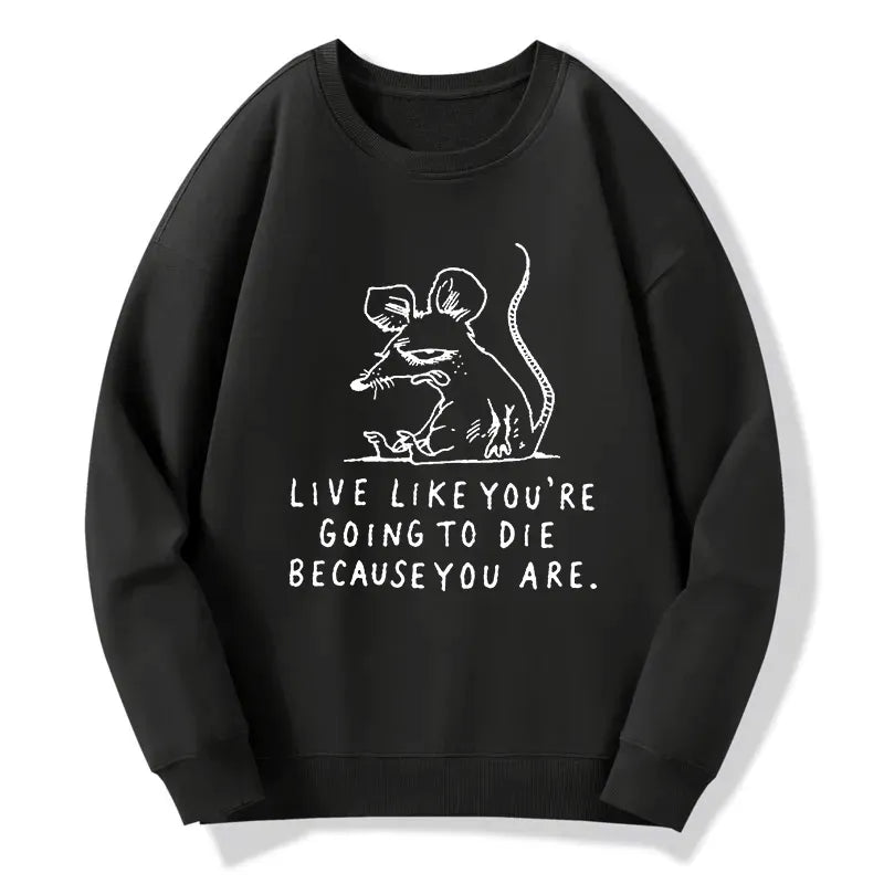 funny rat meme sweatshirt for men
