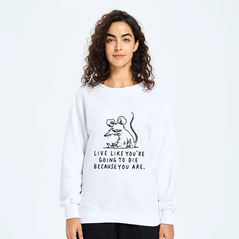 funny rat meme sweatshirt for men