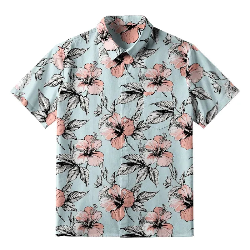 Kyoto-Lion Floral Delight Button-up Shirt