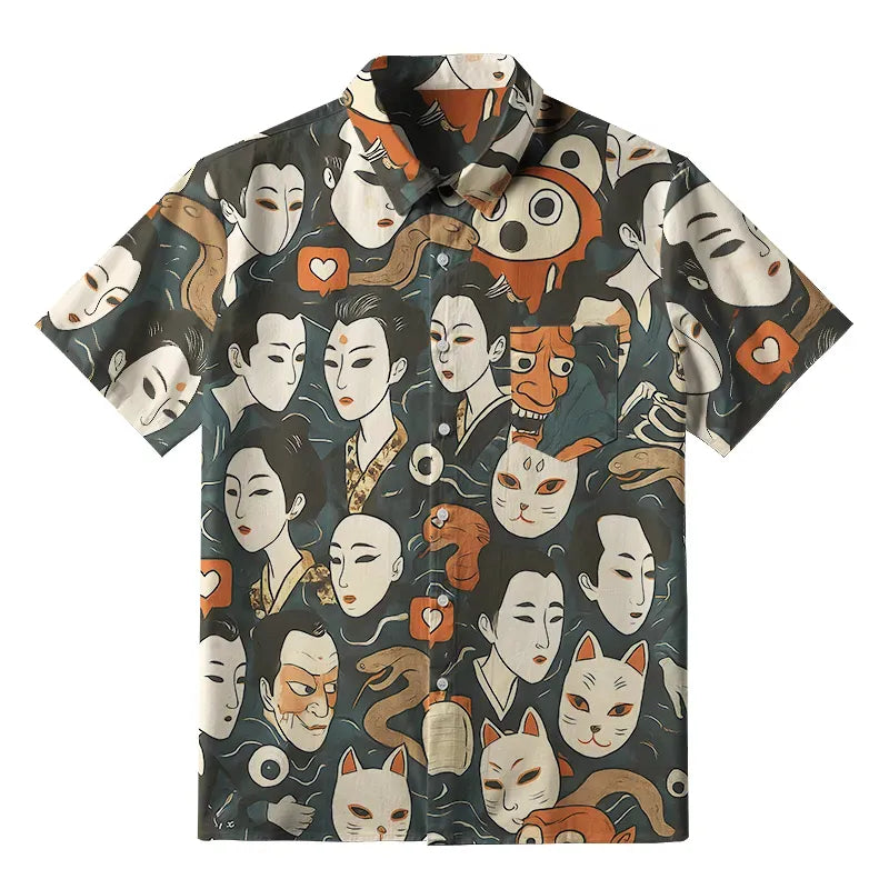Kyoto Lion Japanese Shirt with Free Shipping