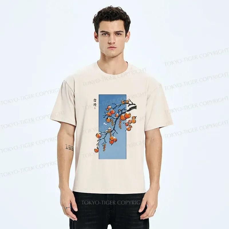 Japanese washed t-shirt for winter