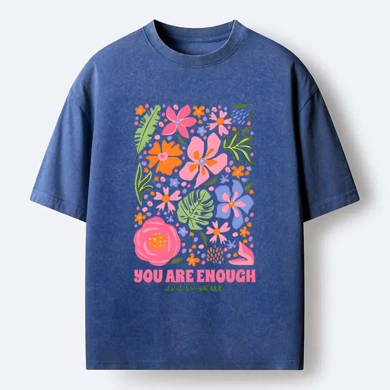 Kyoto-Lion Flower Power Says You Got This Washed T-Shirt