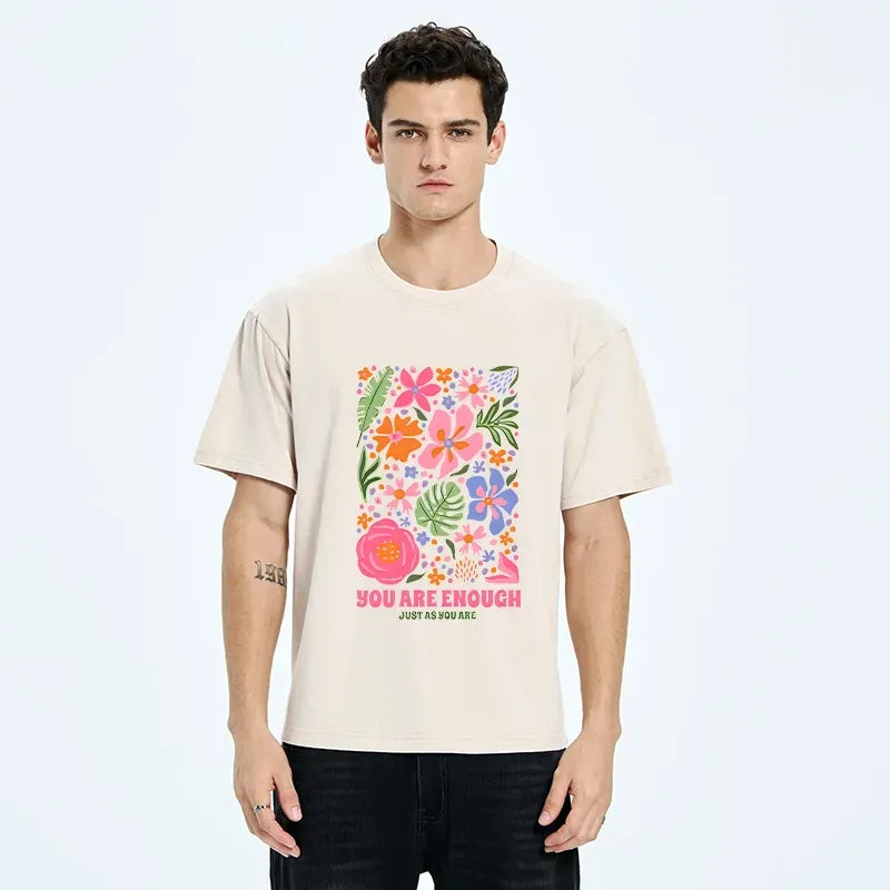 Kyoto-Lion Flower Power Says You Got This Washed T-Shirt