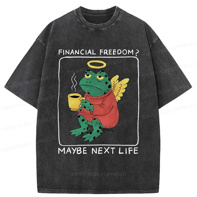 Washed cotton t shirt for streetwear summer