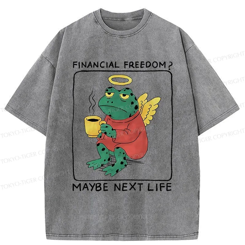 Japanese vintage frog t shirt for daily wear