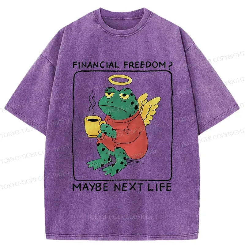 Washed cotton t shirt for streetwear summer