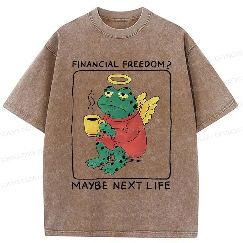 Washed cotton t shirt for streetwear summer