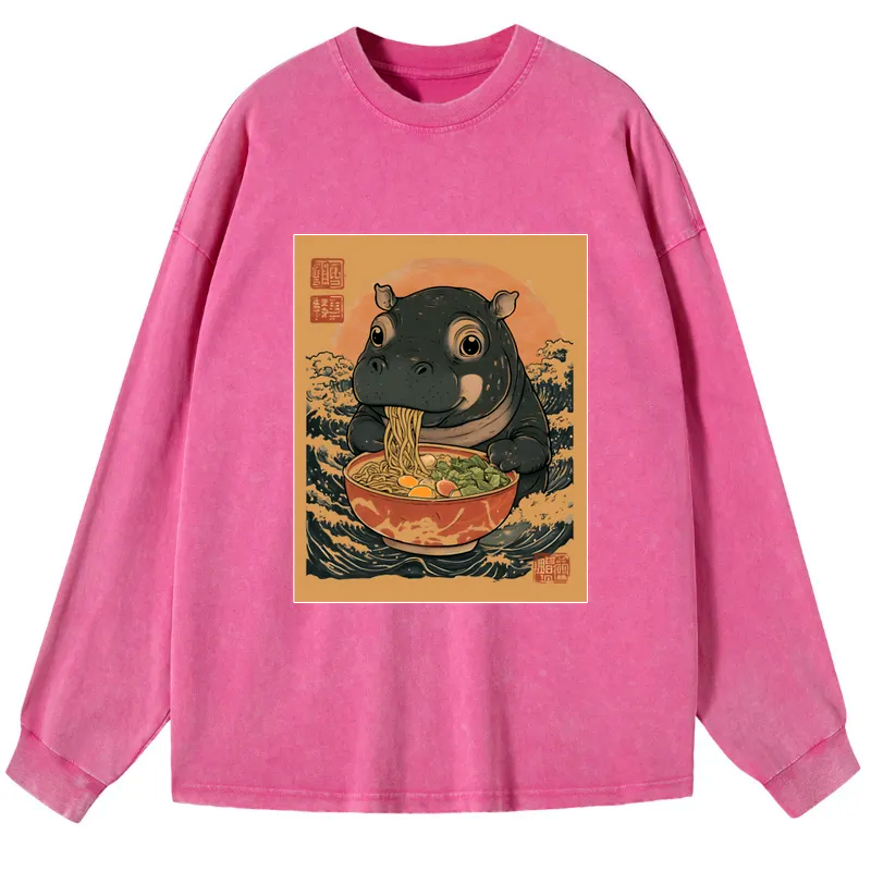 Moo Deng ramen shirt for daily wear