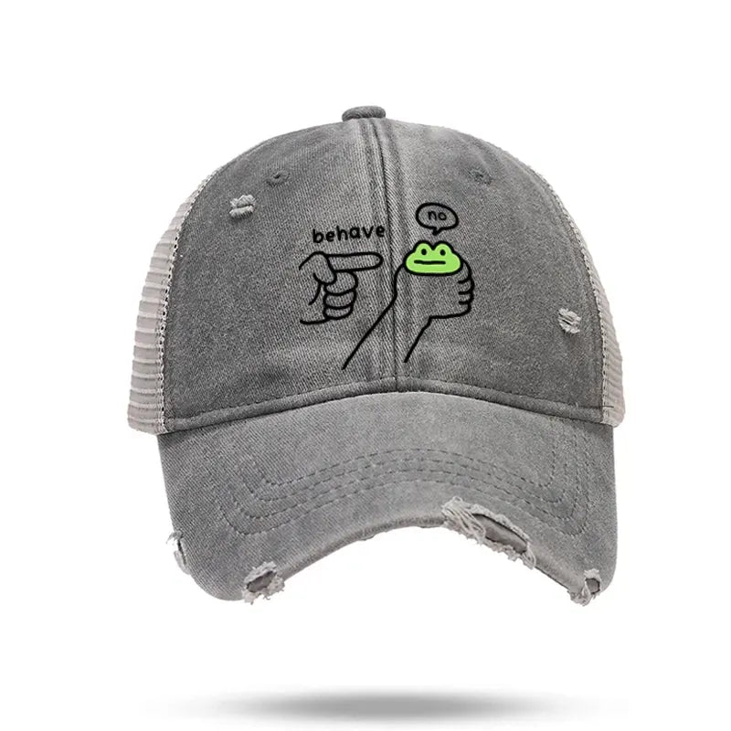 Kyoto-Lion Japanese washed trucker cap