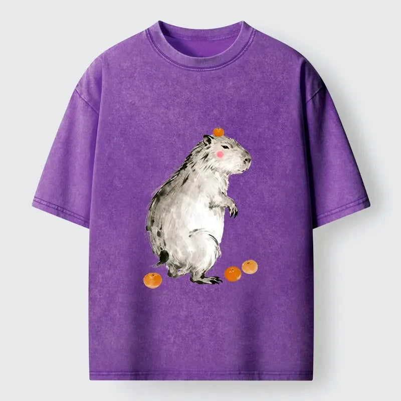 Funny Capybara T-Shirt for Summer Vacation