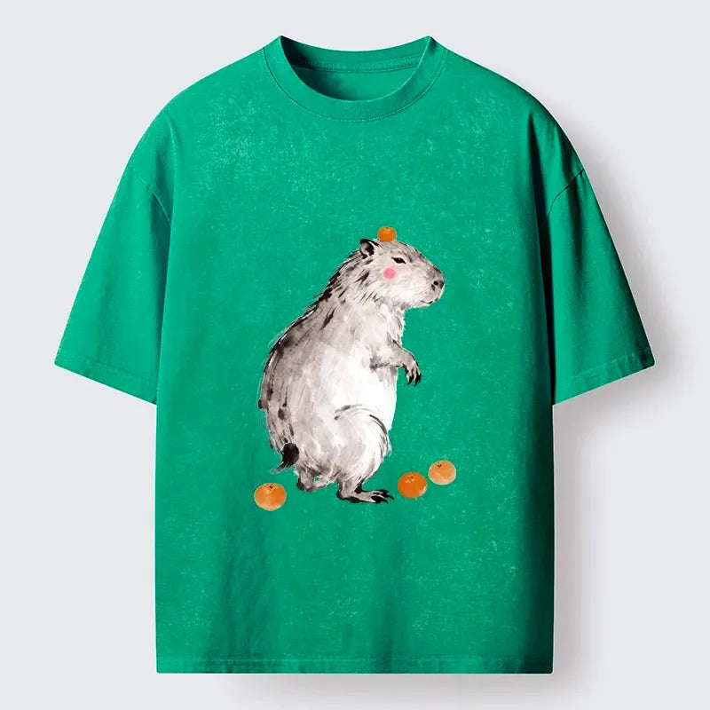 Funny Capybara T-Shirt for Summer Vacation