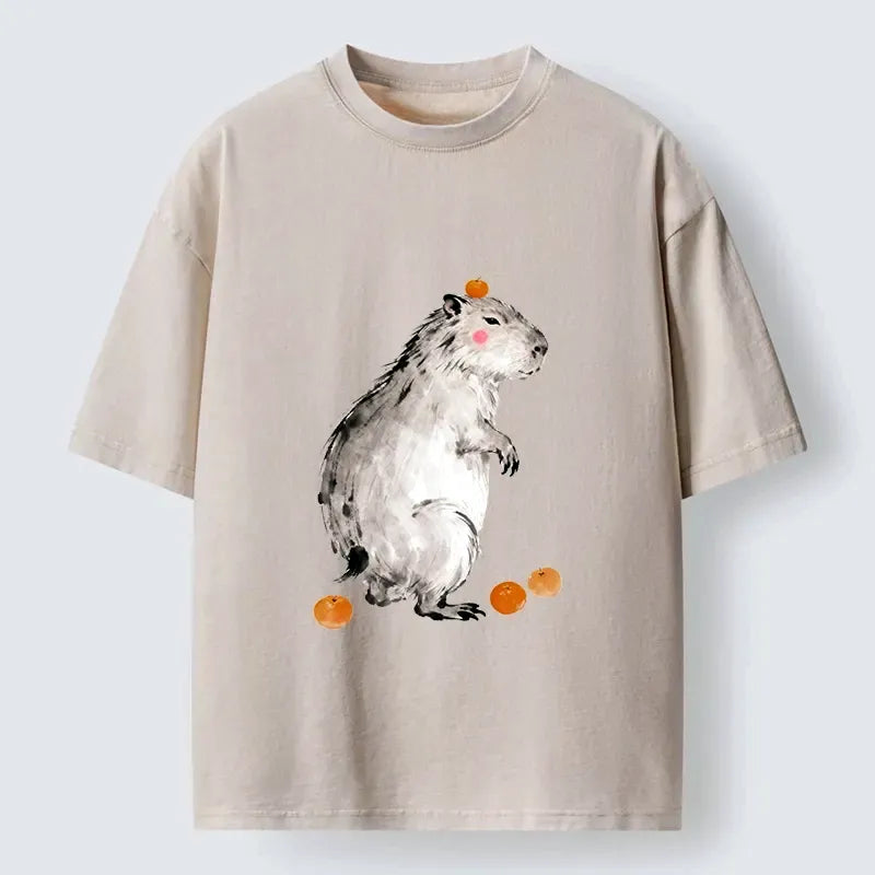 Funny Capybara T-Shirt for Summer Vacation