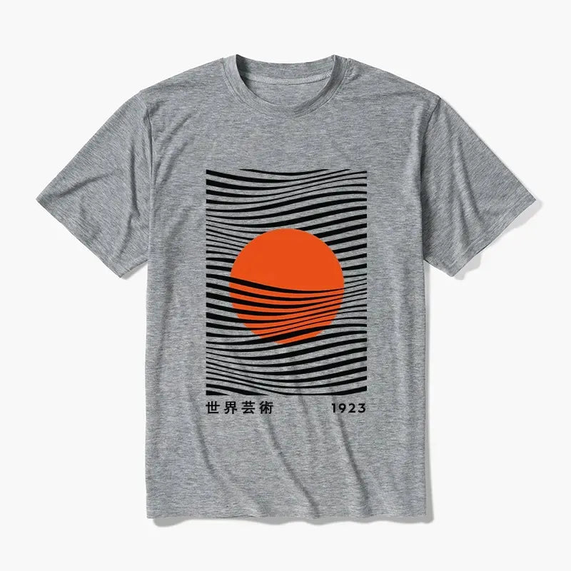 Japanese Lion Design Cotton Blend Tee