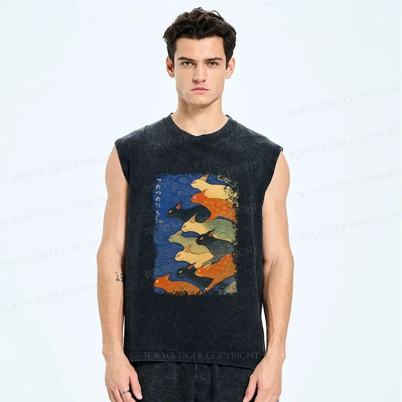Kyoto lion ninja tank for daily wear
