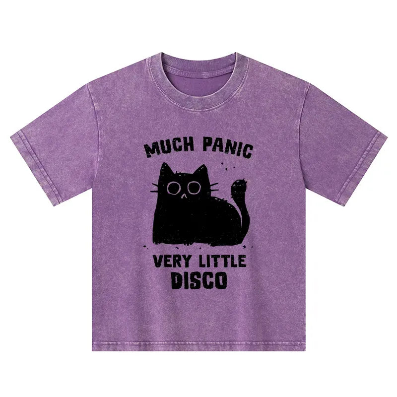 Kyoto-Lion More Disco Funny Kids Washed T-Shirt