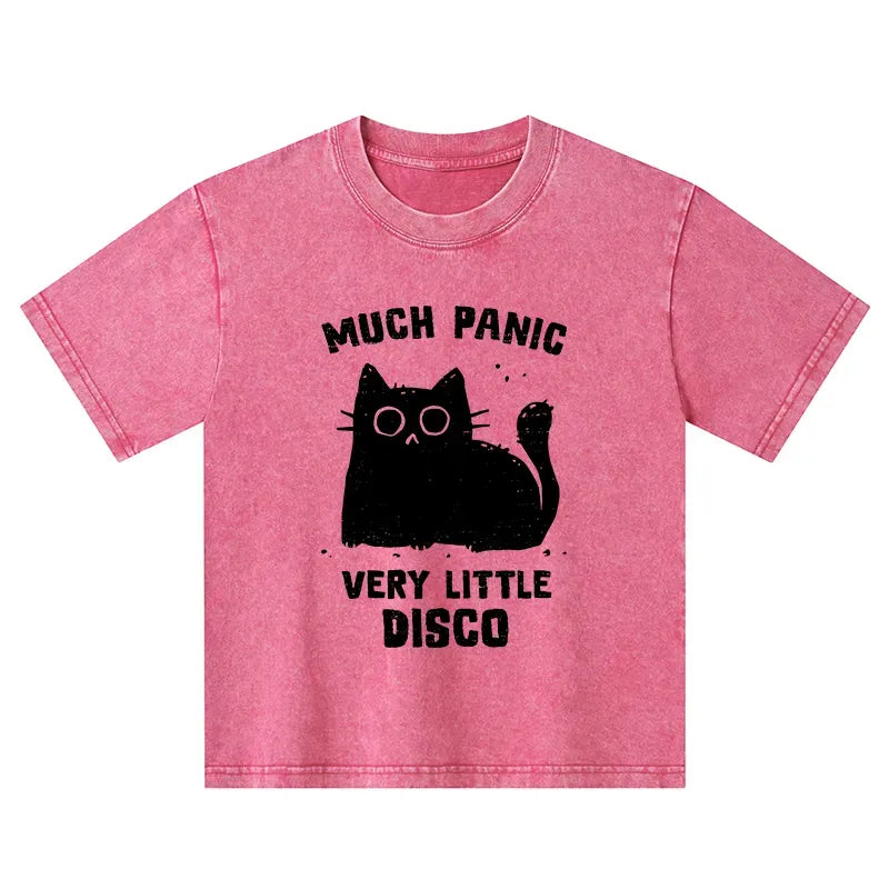 Kyoto-Lion More Disco Funny Kids Washed T-Shirt
