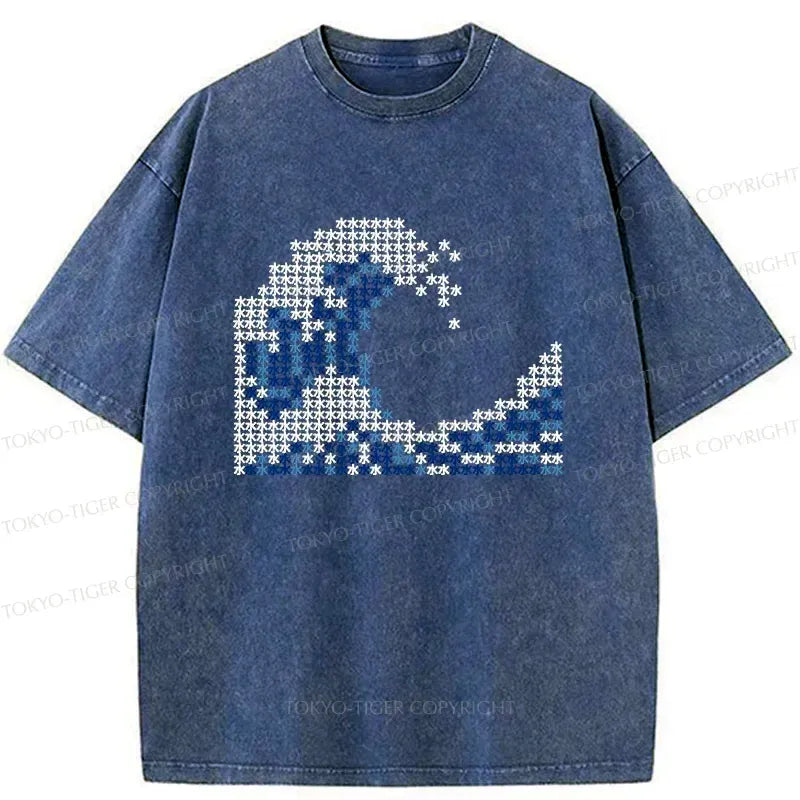 Kanji Waves T-Shirt for Streetwear