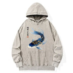 Koi Fish Watercolor Hoodie for Daily Wear
