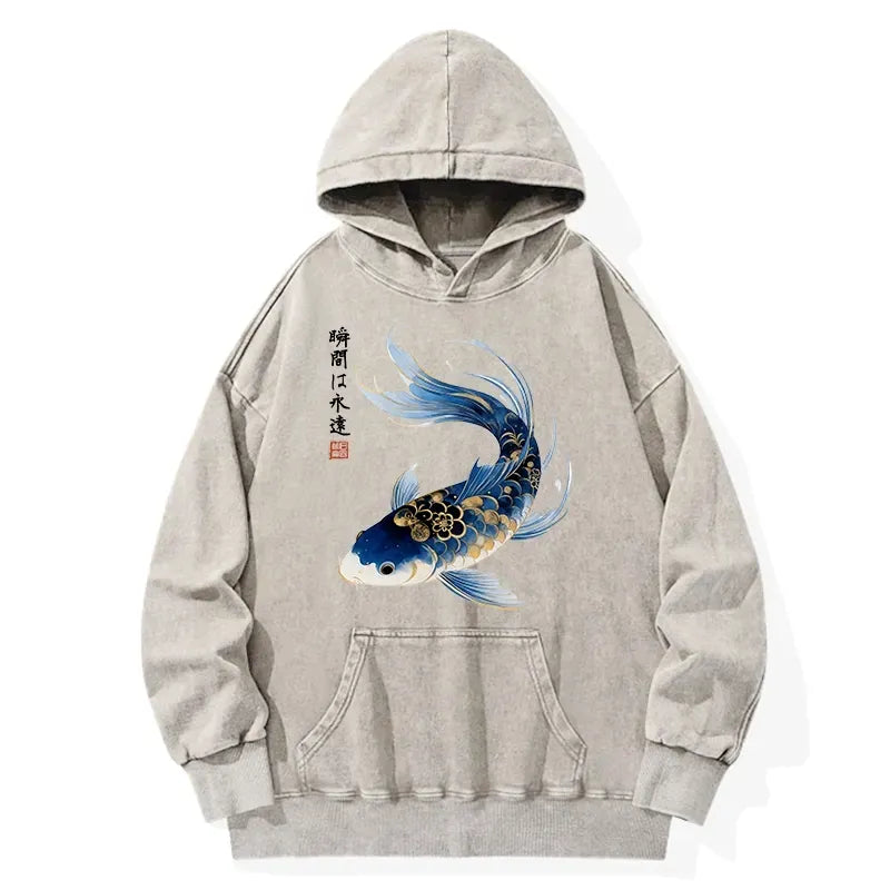 Koi Fish Watercolor Hoodie for Daily Wear