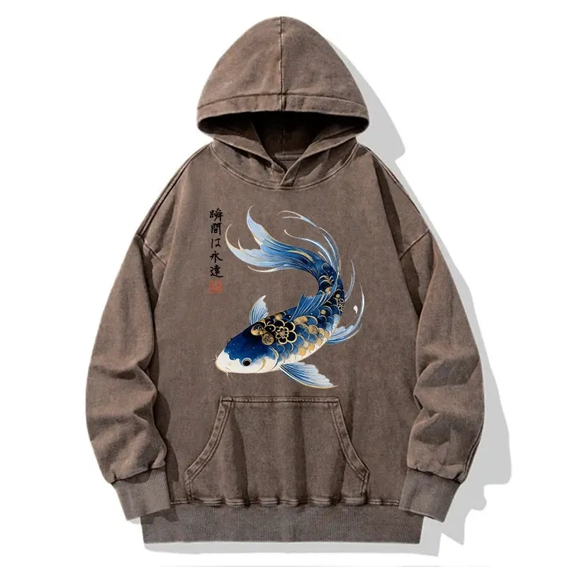 Japanese Art Washed Hoodie Limited Edition