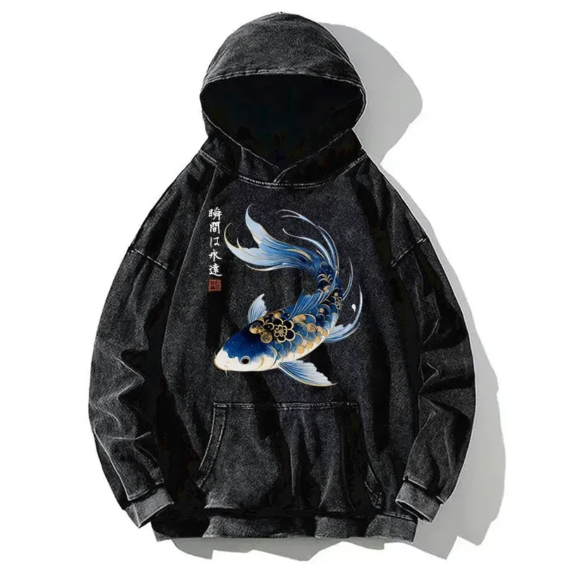 Elegant Koi Hoodie Best Seller for Streetwear