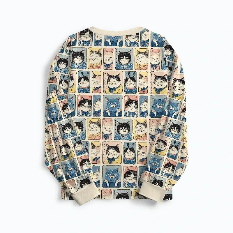 Many Cats Japanese Pajama for Vacation