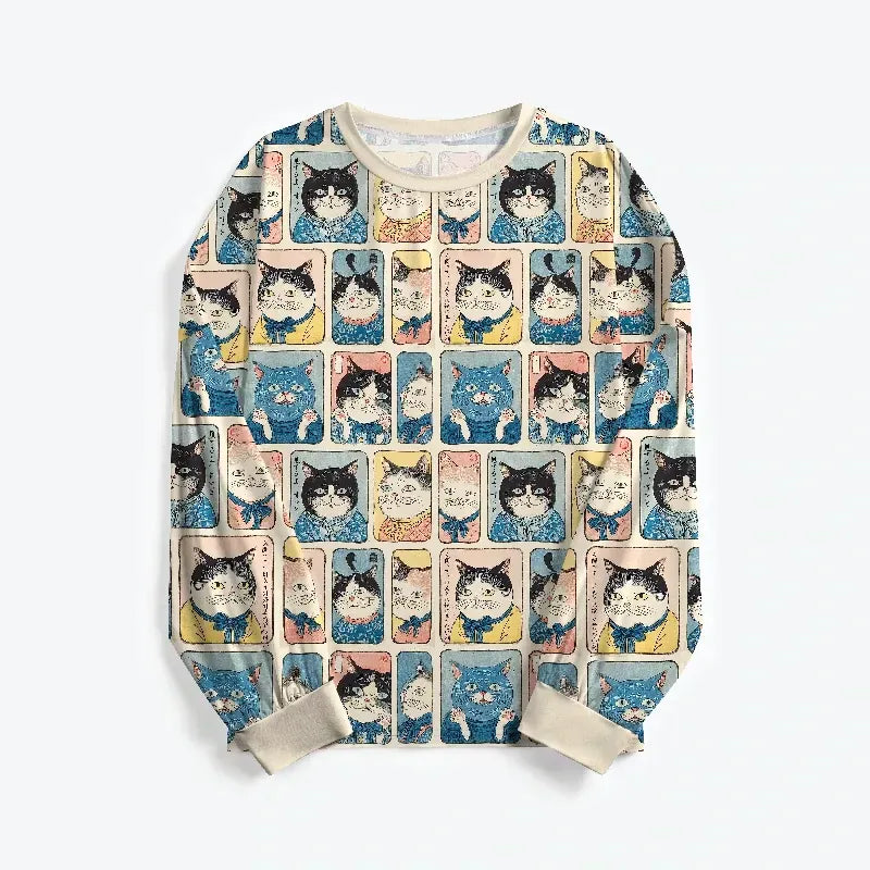 Many Cats Japanese Pajama for Vacation